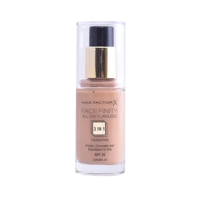 MAX FACTOR Max Factor Facefinity 3-in-1 Primer Concealer Foundation SPF 20 85 Caramel 30 ml