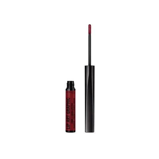 RIMMEL LONDON Lip Art Graphic Liner und Liquid Lipstick 810 Be Free Set Lippenstift