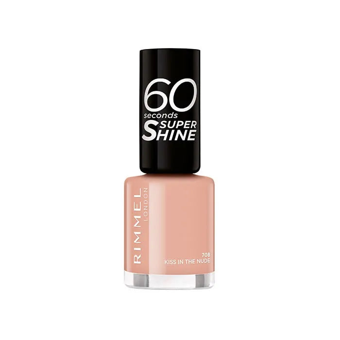 RIMMEL LONDON RIMMEL LONDON 60 Seconds Super Shine Nagellack 708 Kiss In The Nude Kosmetik