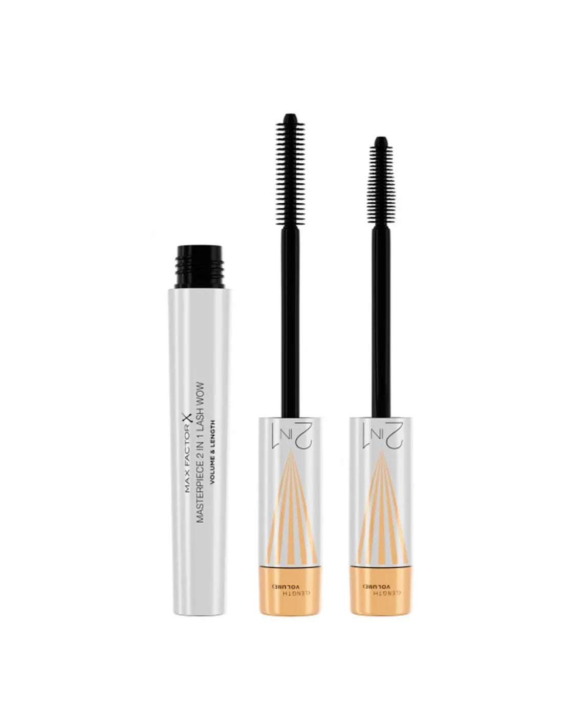 MAX FACTOR MAX FACTOR Masterpiece 2 in 1 Lash Wow Volume und Länge Mascara 001 Schwarz 7 ml Kosmetik