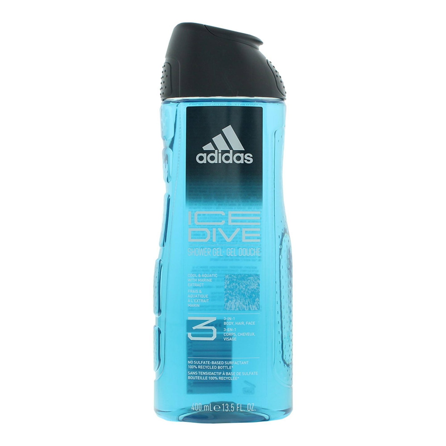 Adidas, Ice Dive, Aquatisch, Duschgel, Gesicht, Körper, Haare, Alle Hauttypen, 400 ml