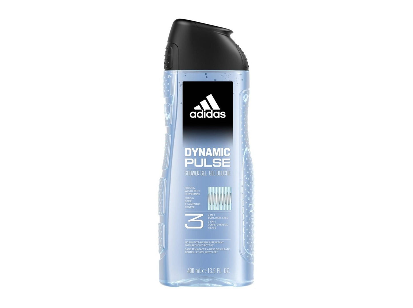 Adidas, Dynamic Pulse, Aktualisiert, Duschgel, Körper, Gesicht, Haar, Alle Hauttypen, 400 ml