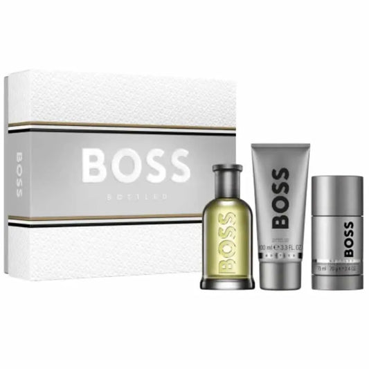 HUGO BOSS HUGO BOSS Bottled Eau de Toilette Spray 100 ml Set 3 Artikel Parfüm
