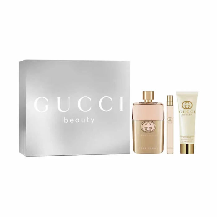 Gucci Guilty Pour Femme Eau de Parfum Spray 90 ml Set 3-teilig