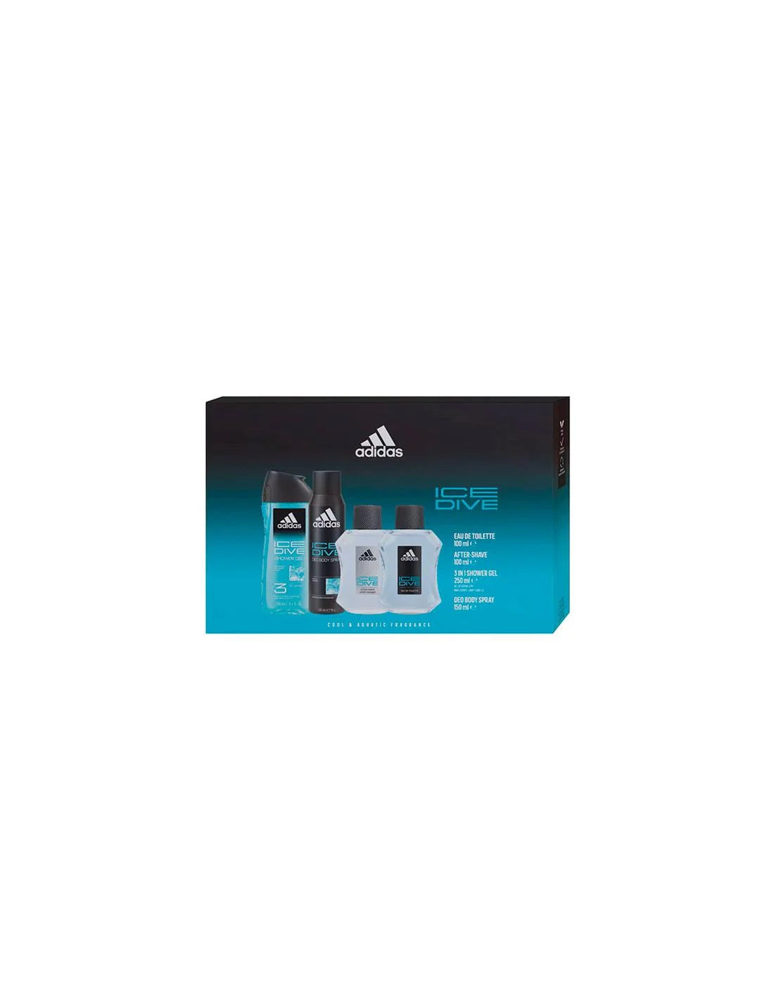 ADIDAS ADIDAS Ice Dive Eau de Toilette 100 ml After Shave Lotion 150 ml Set Parfüm