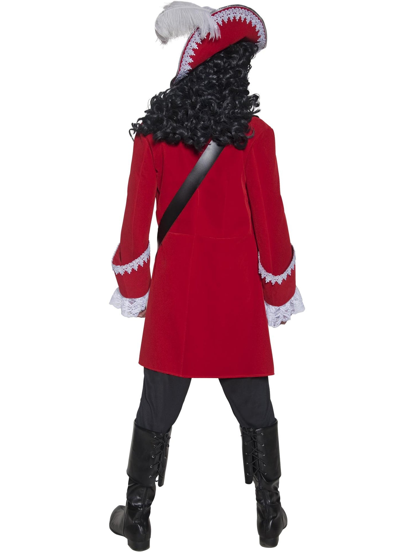 Smiffys Deluxe Authentic Pirate Captain Costume, Red CS für Herren