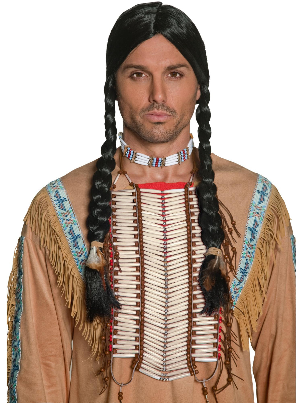Smiffys Native American Inspired Breastplate, Cream AC für Herren