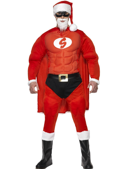 Kostüm Super Santa / Superman-Weihnachtsmann Kostüm