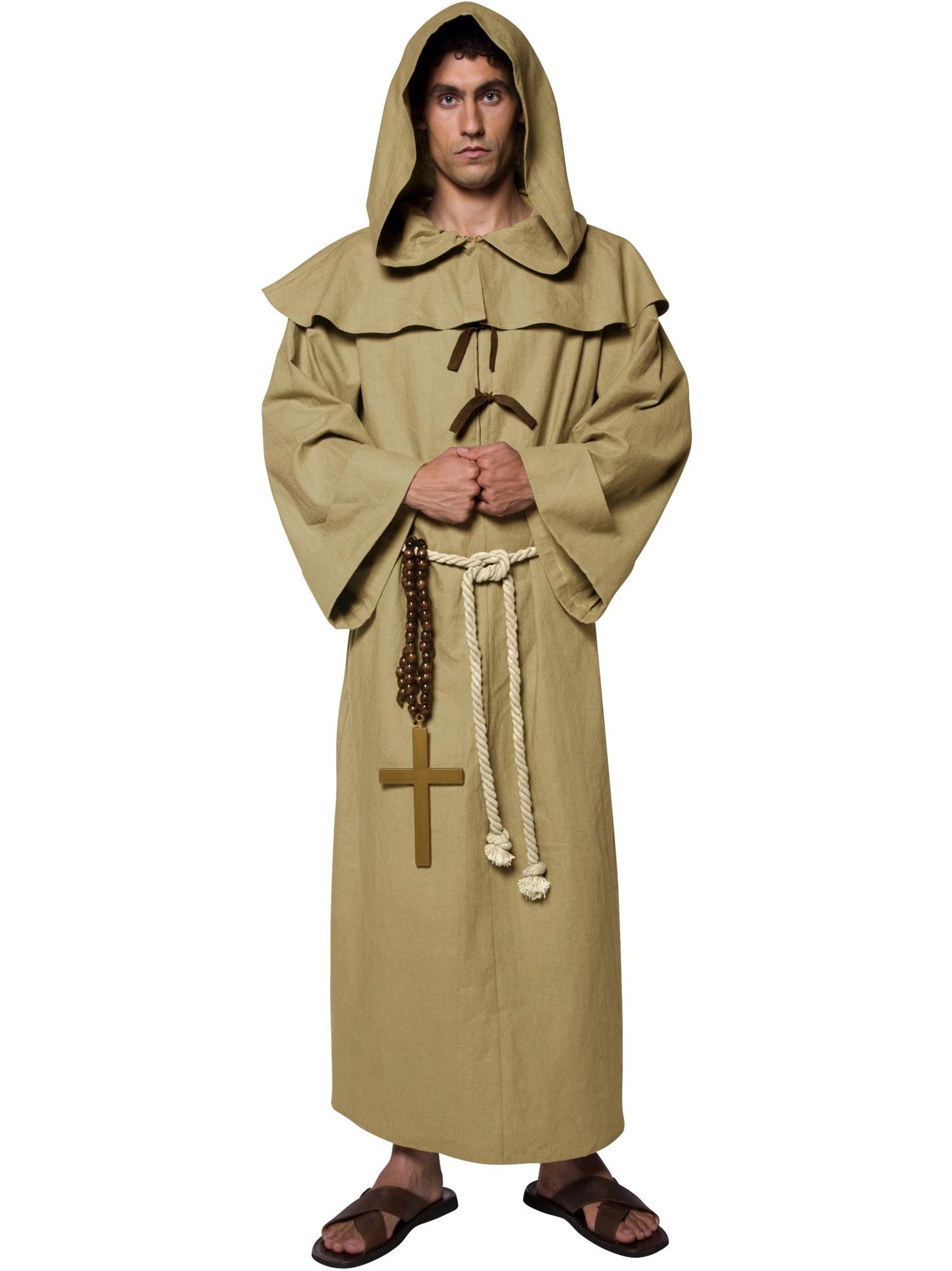 Smiffys RELIGIOUS Tales of Old England Friar Tuck, Brown CS für Unisex