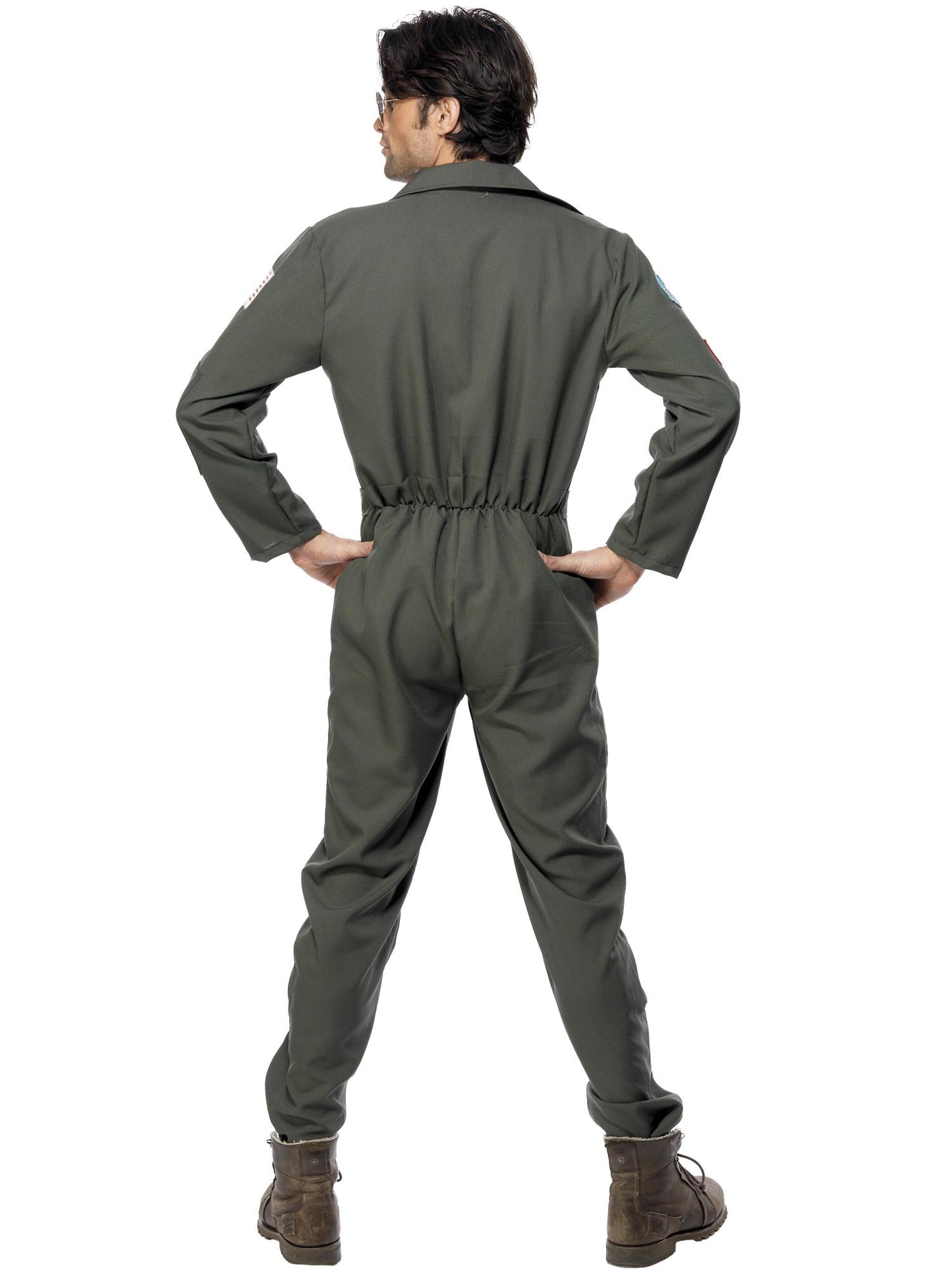 Smiffys TOPGUN Top Gun Costume, Green CS für Herren