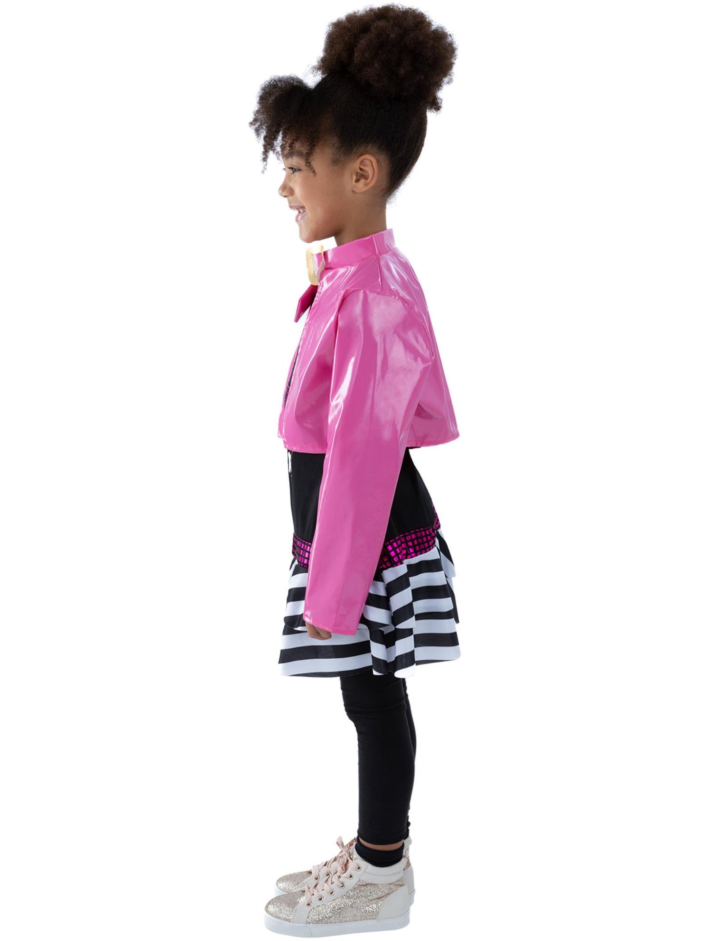 Smiffys MUSICICONS Rockstar Glam Costume, Black CS für Mädchen