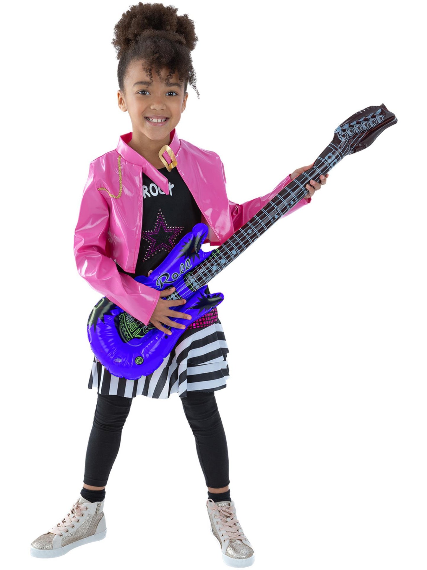 Smiffys MUSICICONS Rockstar Glam Costume, Black CS für Mädchen