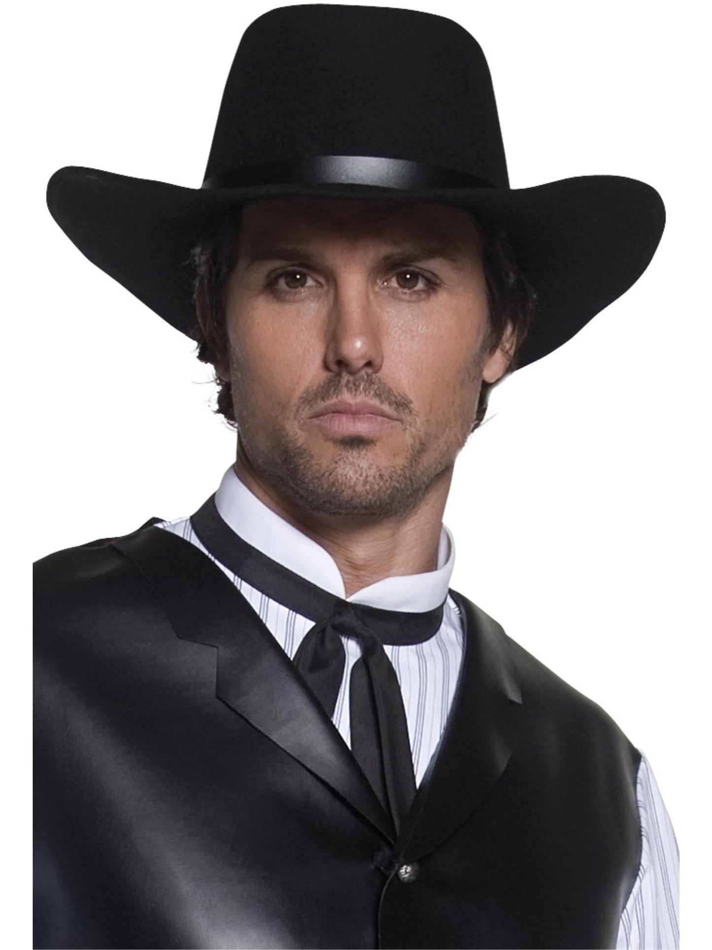 Smiffys Authentic Western Gunslinger Hat, Black für Herren