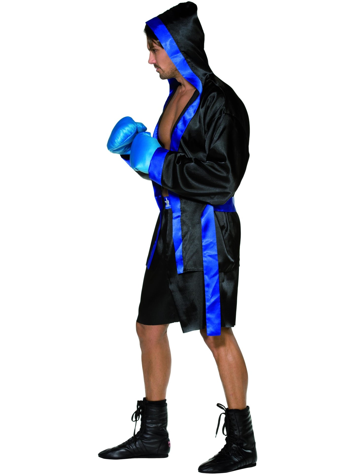 Smiffys SPORT Boxer Costume, Black CS für Unisex