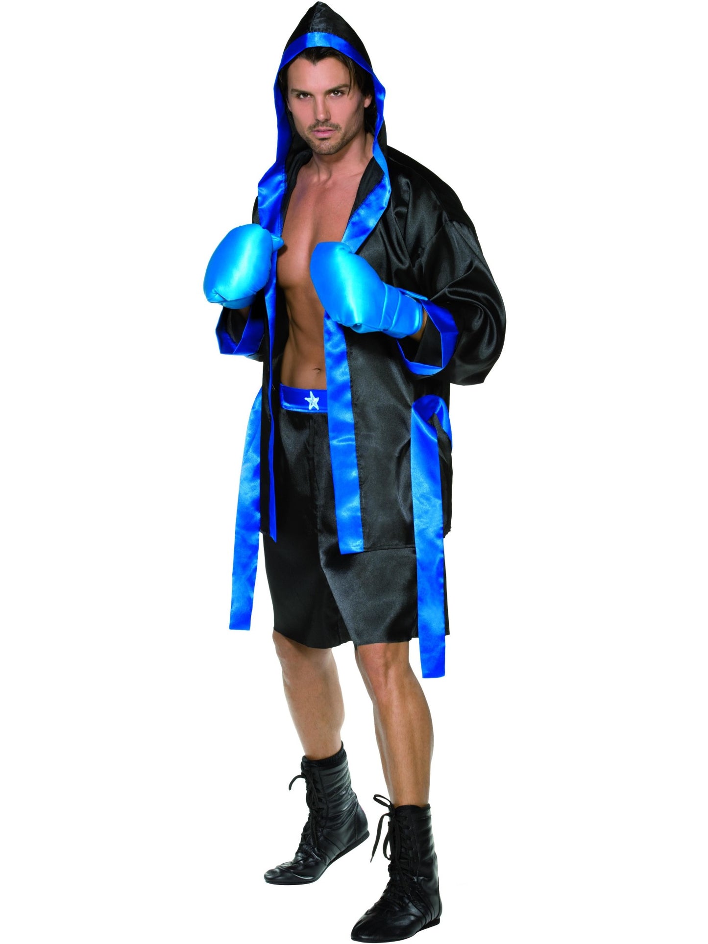 Smiffys SPORT Boxer Costume, Black CS für Unisex
