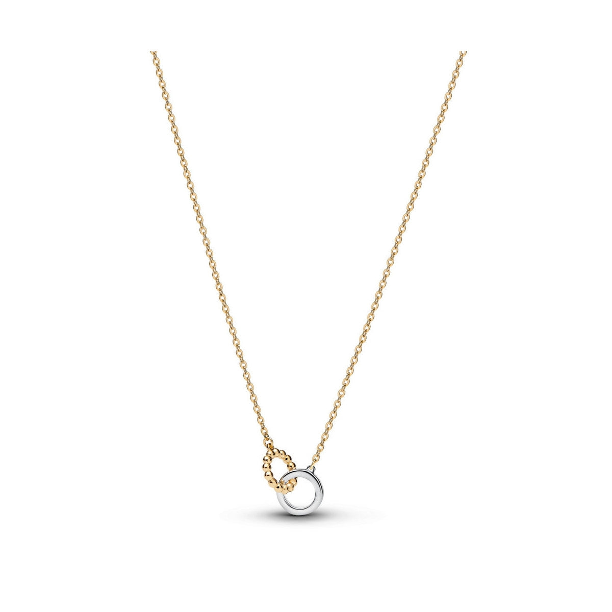 PANDORA Signature Logo & Pavé Anhänger-Halskette – Produktansicht