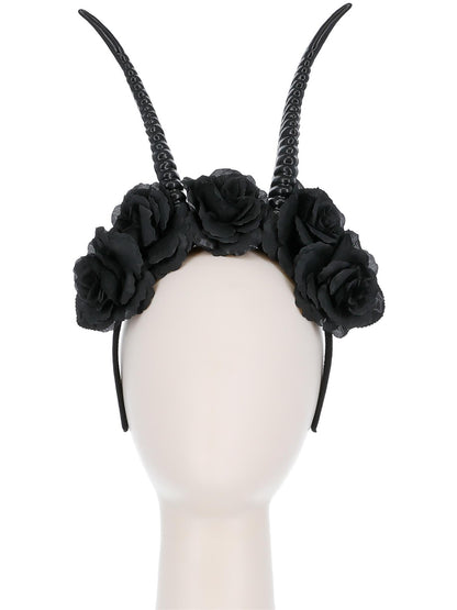 Smiffys HALLACESSO Demon Horn Flower Headband für Damen