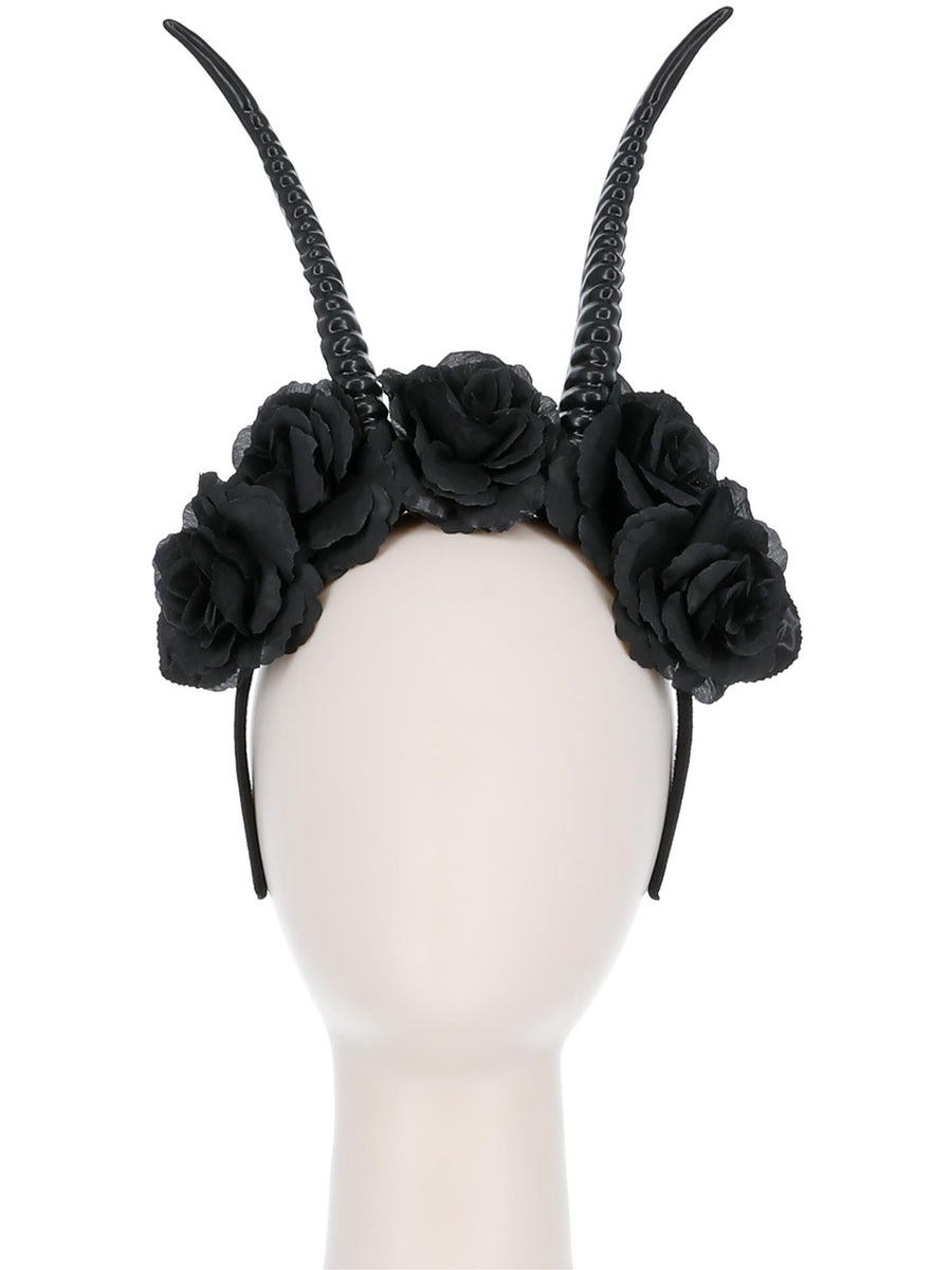 Smiffys HALLACESSO Demon Horn Flower Headband für Damen