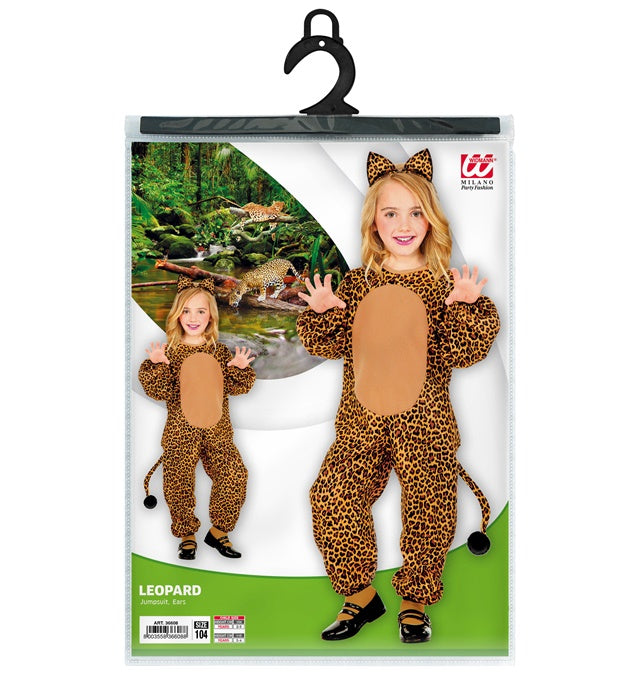Leopard Ohren Haarreif mit Leopardenmuster für Fasnacht und Mottoparty
