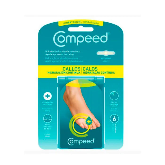 COMPEED COMPEED Calluses Continuous Hydration 6 Stück Hydropflaster zur Hornhautpflege Kosmetik