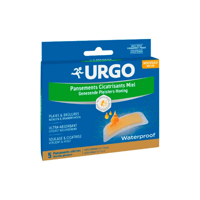 URGO URGO Honig-Heilverbände 5 Stück Wundverband mit Honig zur Hautpflege Kosmetik