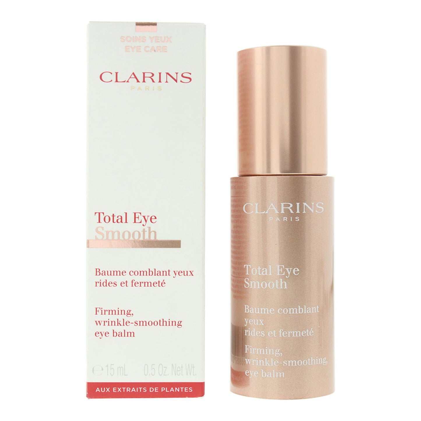 Clarins, Total Eye Smooth, Festigung, Täglich, Augenbalsam, 15 ml