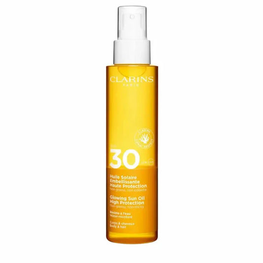 CLARINS Clarins Glowing Sun Oil Sonnenschutzöl für Körper und Haare 150 ml Haarpflege