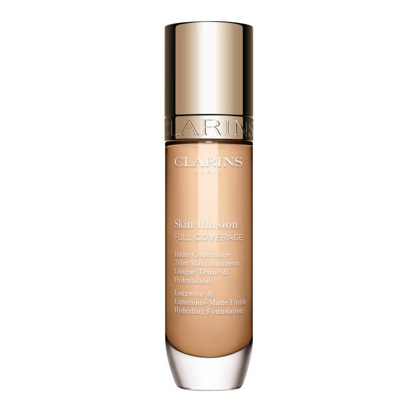 Clarins, Skin Illusion Foundation, Full Coverage, Liquid Foundation, 105N, 30 ml