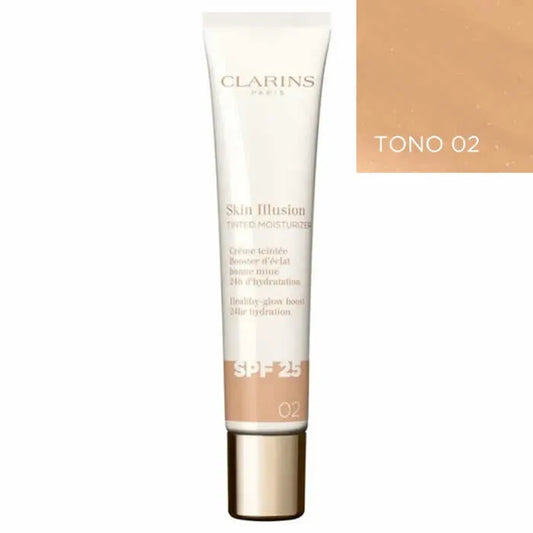 CLARINS Clarins Skin Illusion Tinted Moisturizer SPF 25 Farbton 02 40 ml Haarfarbe