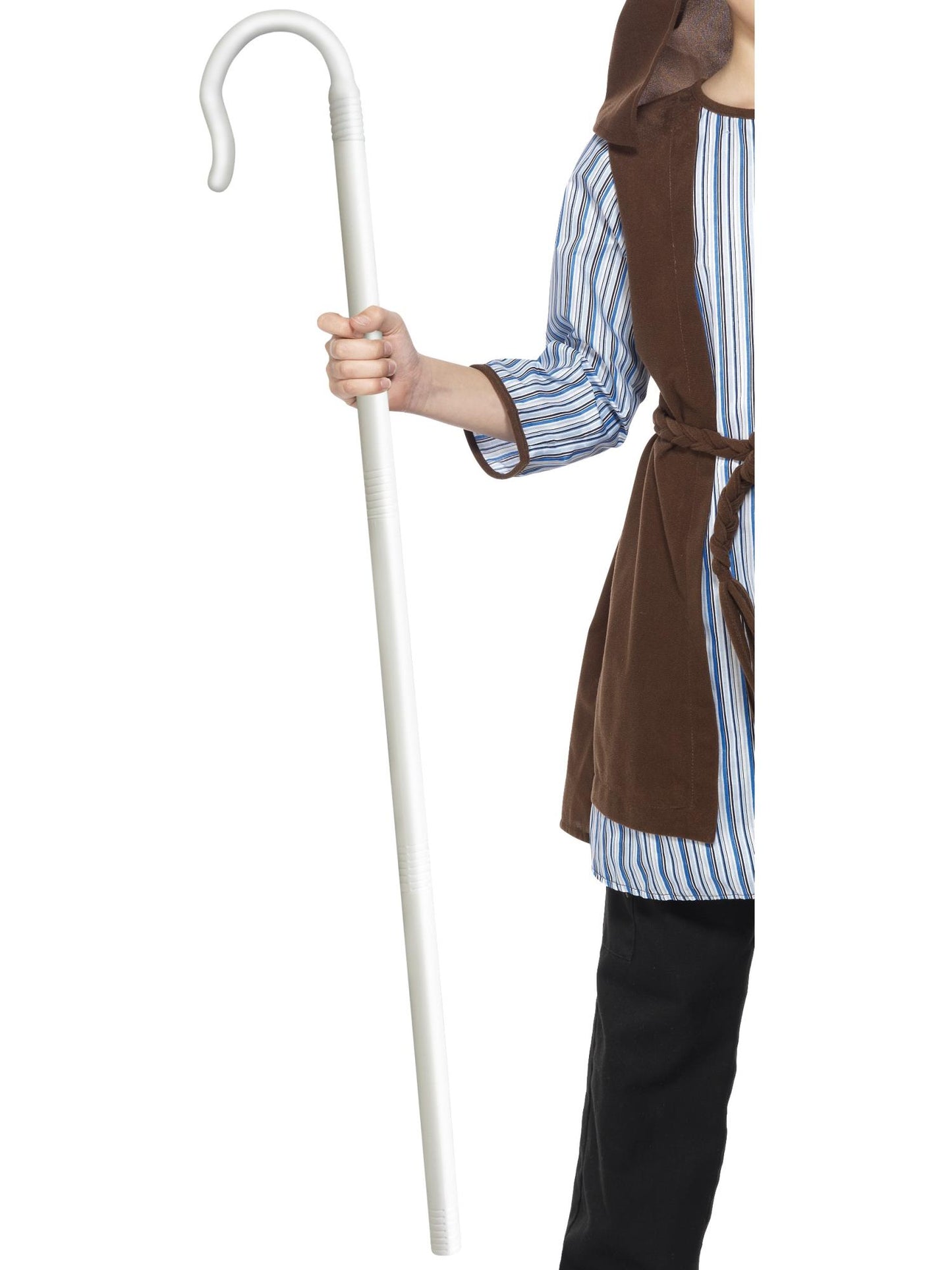 Smiffys Shepherds Extendable Staff, White AC für Unisex