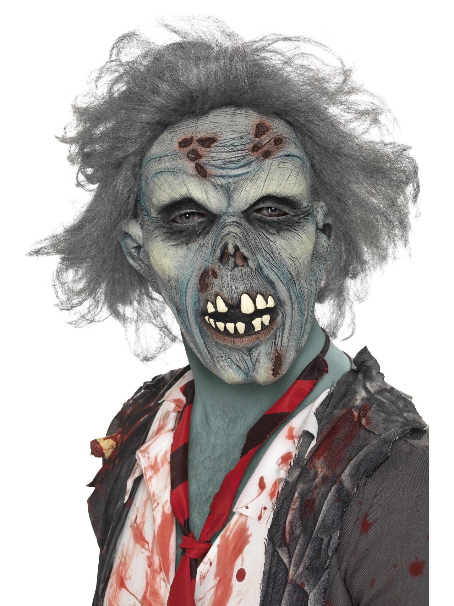 Smiffys Decaying Zombie Mask, Grey für Herren