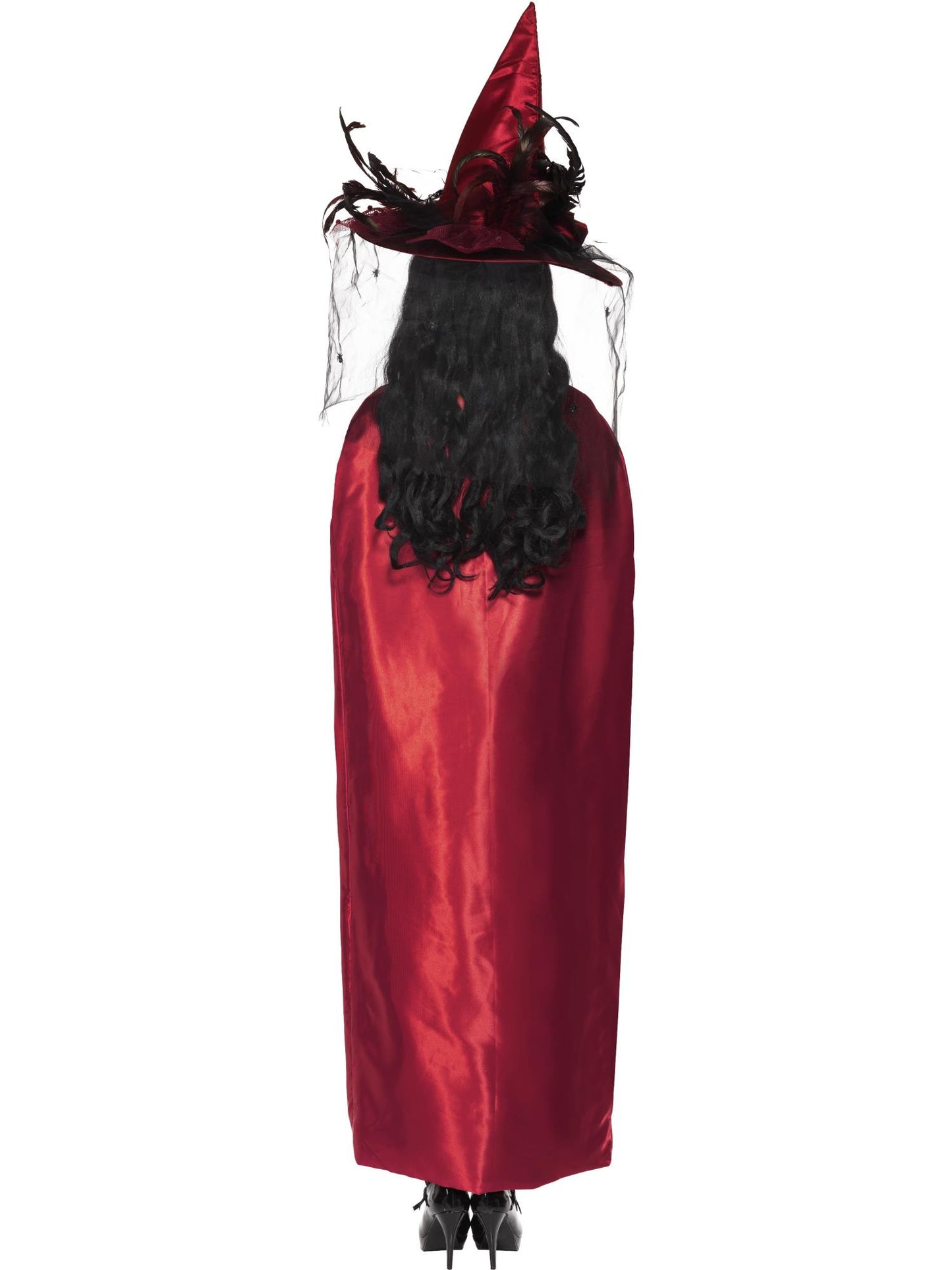 Smiffys Reversible Cape, Red & Black für Damen