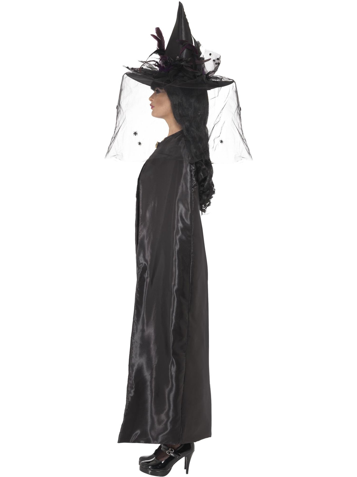 Smiffys Deluxe Witch Cape, Black für Damen