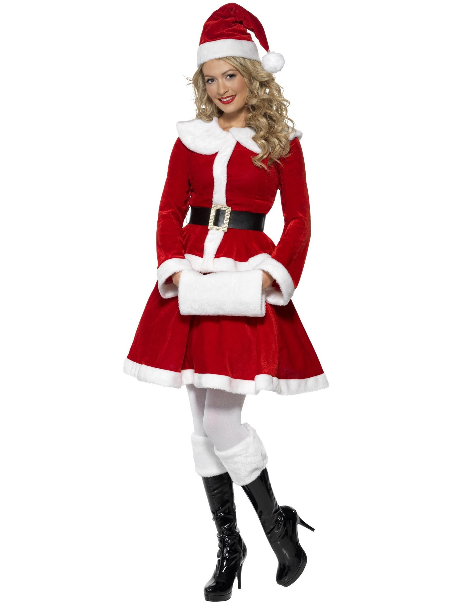 Smiffys Miss Santa Costume, Red CS für Damen