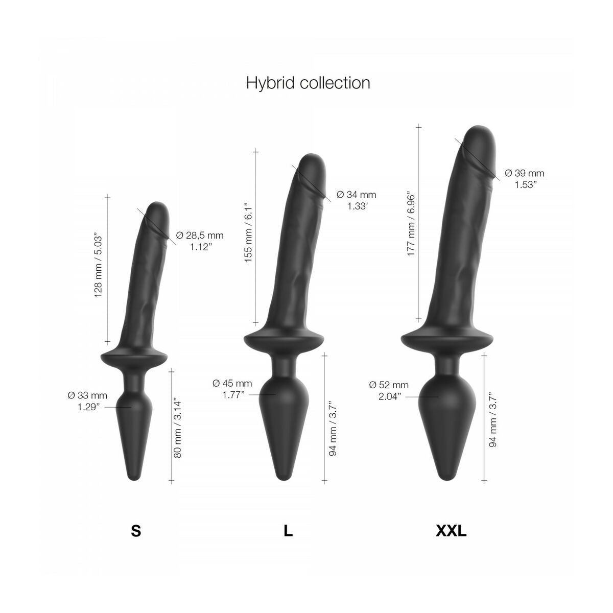 Dildo Strap-on-me Schwarz
