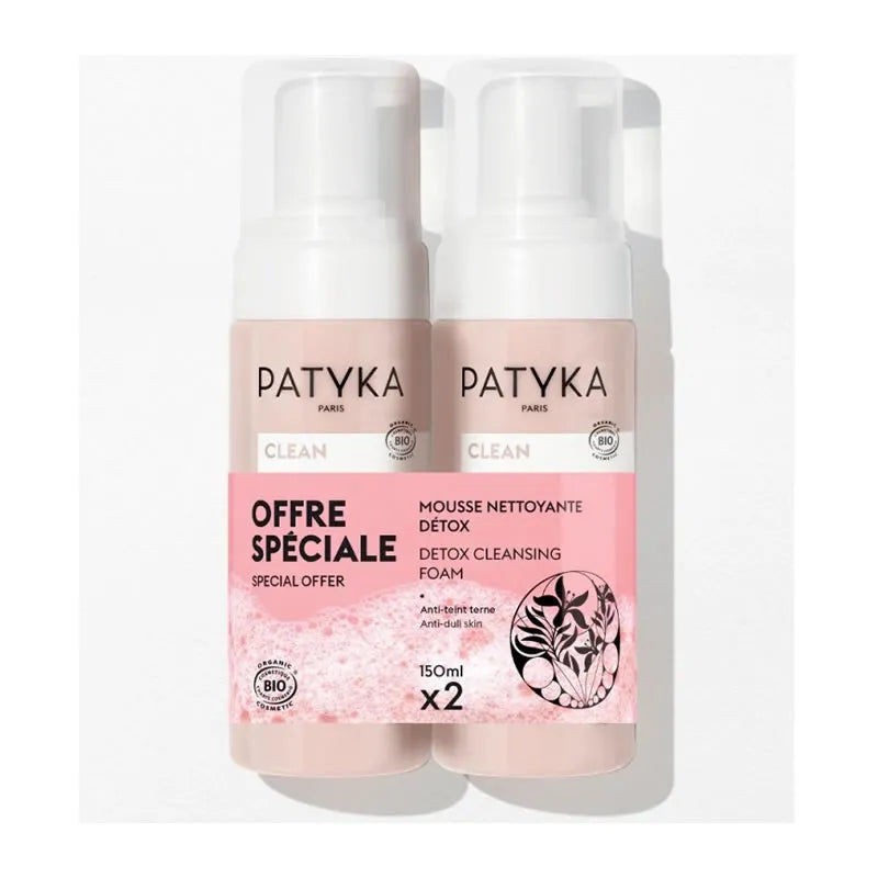 PATYKA PATYKA Duo Detox Reinigungsmousse 2 x 150 ml Reinigungsschaum Set