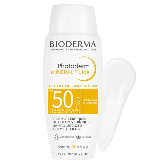 BIODERMA Bioderma Photoderm Mineralisches Fluid SPF 50 75 g Sonnenschutz Gesicht Kosmetik