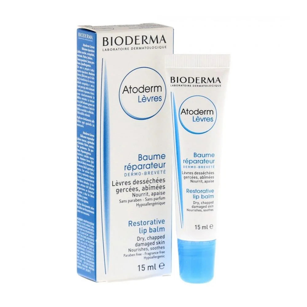 BIODERMA Bioderma Atoderm reparierender Lippenbalsam 15 ml pflegender Schutz für trockene Lippen Kosmetik