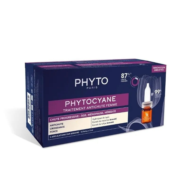 PHYTO PARIS PHYTO PARIS Phytocyane Progressive Behandlung 12 Ampullen à 5 ml Kosmetik