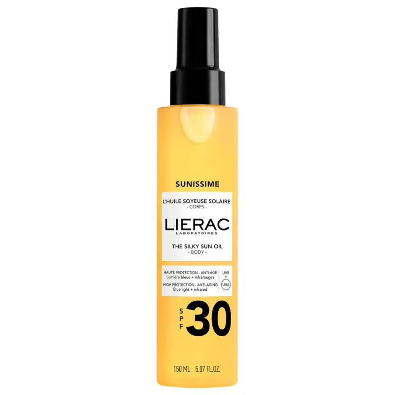 LIERAC Lierac Sunissime Silky Sun Körperöl SPF 30 150 ml Sonnenschutzöl für den Körper Sonnenpflege