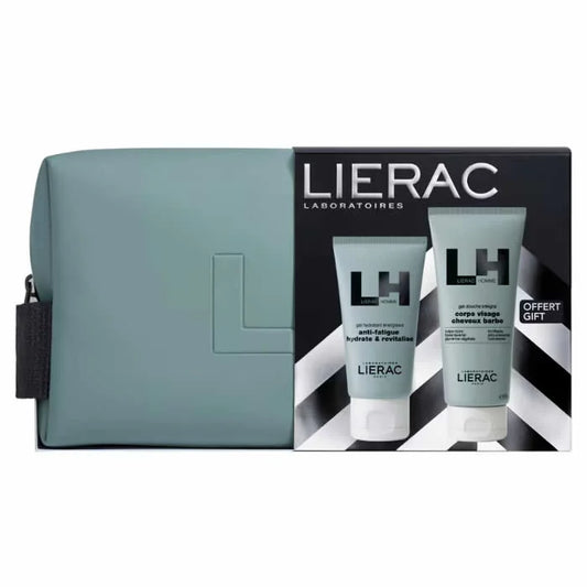 LIERAC LIERAC Homme Gel Hydratant Anti Fatigue 50 ml Set 3 Artikel Kosmetik