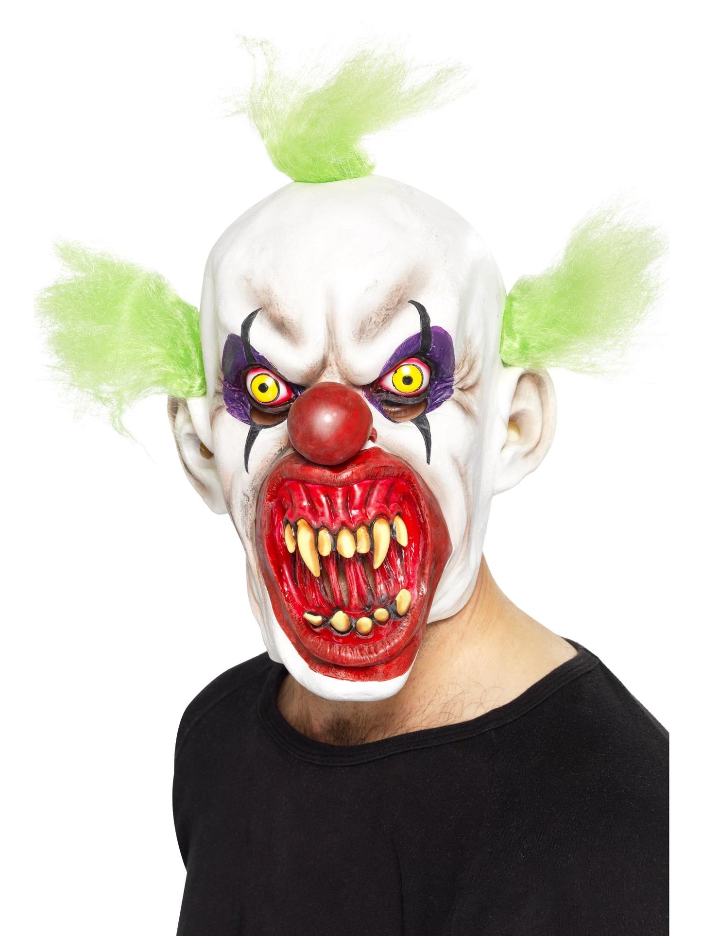 Smiffys Sinister Clown Mask, White für Unisex