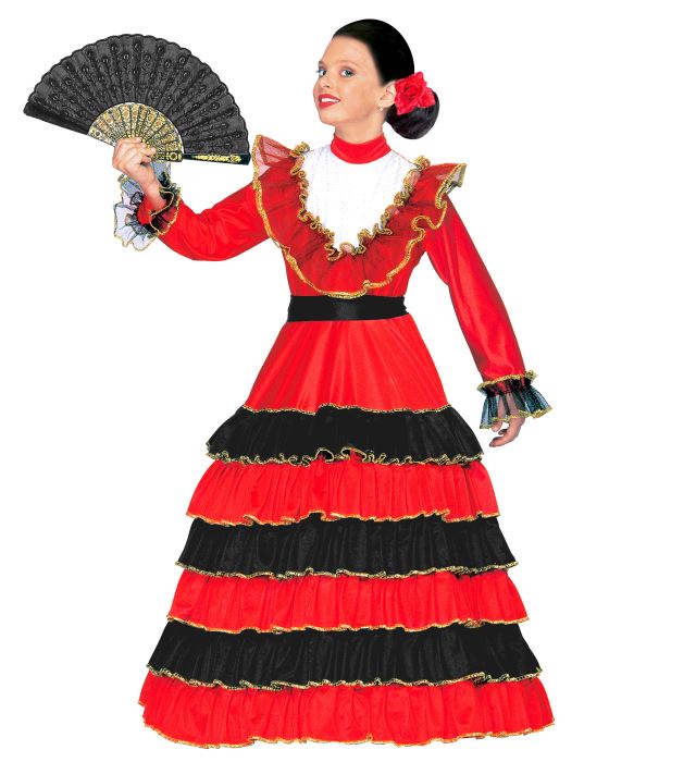 SEÑORITA Kleid mit Petticoat und Gürtel auf weißem Hintergrund