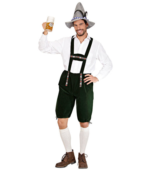 Traditionelle braune Lederhose für Fasnacht und Trachtenfeste