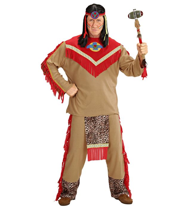Wilder Stier Kostüm-Set mit Kasack, Hose und Stirnband für Fasnacht