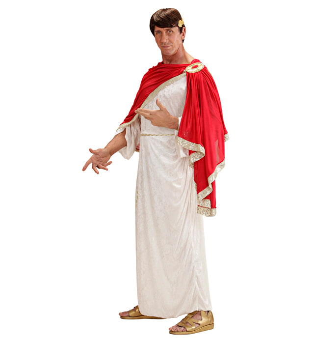 Marcus Aurelius Kostüm mit Tunika, Toga und Lorbeerkranz für Fasnacht