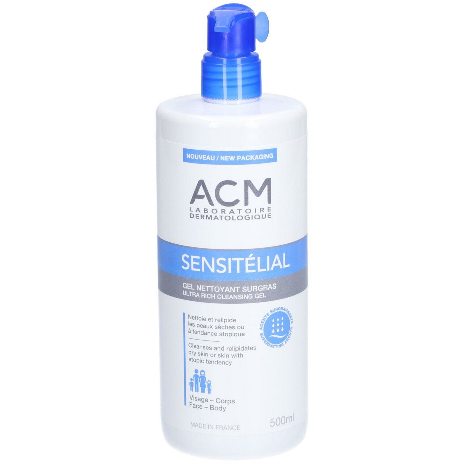 Laboratoire ACM Laboratoire ACM, Sensitelial, Reinigung, Duschgel, Sehr trockene bis potenziell atopische empfindliche Haut, 
