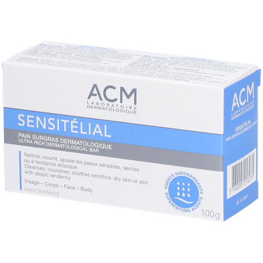 Laboratoire ACM Laboratoire ACM, Sensitelial, Nährend, Reinigungsriegel, Für Gesicht & Körper, 100 g Regular