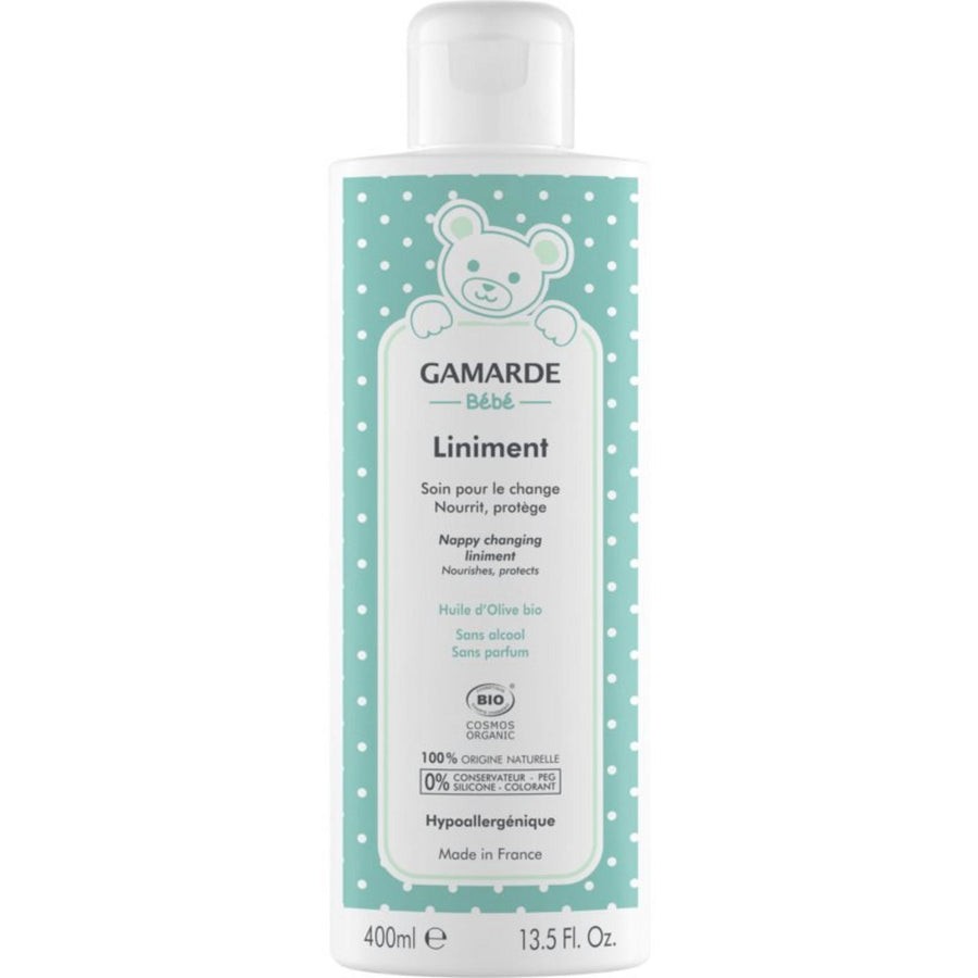 Gamarde Gamarde, Baby Liniment, Bio, Nährt und schützt, Tägliche Windelwechsel, Lotion, 400 ml Regular