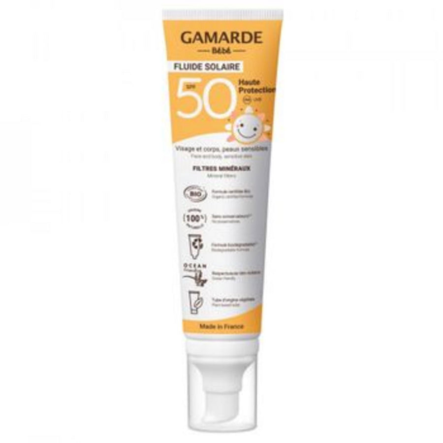 Gamarde Gamarde, Gamarde, Bio, Sonnenschutz, Sonnencreme, Gesicht & Körper, SPF 50, 100 ml Regular